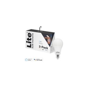 Lite Bulb Moments A60 RGB 2700-6500K E27 9W Hvid og farve atmosfære 3 pakke