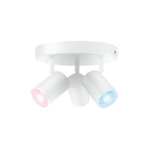 Philips WiZ IMAGEO - Loftsspotlys - LED-spot lyspære x 3 - GU10 - total: 14.7 W - klasse G - RGB-lys - 2200-6500 K - hvid