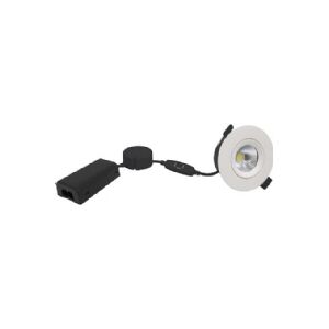 Nordtronic Velia ECO 230V, 7W - 3 Step CCT-Switch IP54, Mat Hvid (6 stk. Pakke)