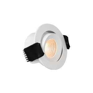 CSDK-SL LED-downlight Optic XS Tilt Hvid Tune, 205lm, Ra>95, 45° spredning, tilt 20°, 4W, IP44. Fasedæmpbar 230V-driver