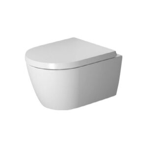 Duravit ME by Starck vægtoilet - compact 37x48cm åben skylle-rand, hvid mat satin WonderGliss