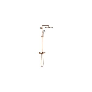 Grohe Euphoria 310 bruss. term - Brusesystem, termostat, vægmontering, Poleret Warm Sunset