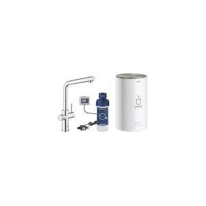 GROHE Red Duo, Standard, Krom, Dørgreb, Enkelt, Type L, Keramisk