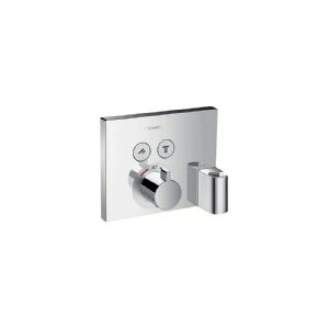 hansGrohe ShowerSelect termostat med 2 udtag og integreret bruserholder og slangeudtag