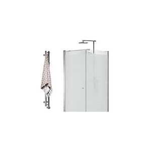 Foshan Ideal Co. Ltd. Vetro Svingdør 69x200 - Justerbar Aluprofil,6mm Hærdet Silkemat Glas, EasyClean,Lige