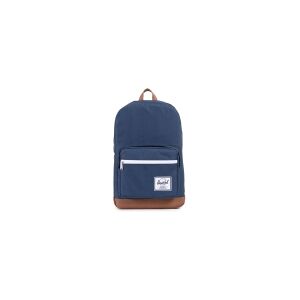 Herschel 10011-00007 Pop Quiz Backpack Rucksack, 1 Liter,Blau(Navy/Tan Synthetic Leather Backpack)