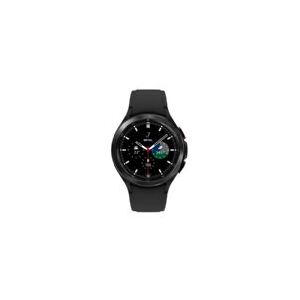 Samsung®   Galaxy Watch4 Classic - 46 mm - sort - smart ur med rillesportsbånd - fluoroelastomer - sort - display 1.4 - 16 GB - NFC, Wi-Fi, Bluetooth - 52 g