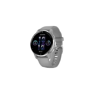 Garmin Venu 2 Plus - 43 mm - pulvergrå - sportsur med bånd - silikone - pulvergrå - håndledsstørrelse: 125-190 mm - display 1.3 - Bluetooth, Wi-Fi, ANT+ - 51 g