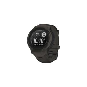 Garmin Instinct 2 - 45 mm - grafit - sportsur med bånd - silikone - håndledsstørrelse: 135-230 mm - monokrom - 32 MB - Bluetooth, ANT+ - 52 g