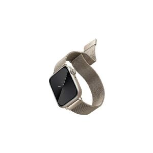 UNIQ pasek Dante Apple Watch Series 4/5/6/7/8/SE/SE2 42/44/45mm Stainless Steel starlight