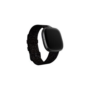 Fitbit Woven Band - Urrem for smart watch - Small størrelse - brunsort - for Fitbit Sense, Versa 3