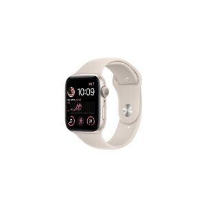 Apple Watch SE (GPS) - 2. generation - 44 mm - stjernelys-aluminium - smart ur med sportsbånd - fluoroelastomer - stjernelys - båndstørrelse: Almindelig - 32 GB - Wi-Fi, Bluetooth - 32.9 g