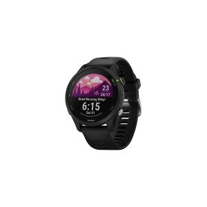 Garmin Forerunner 255 Music - 46 mm - sportsur med rem - silikone - håndledsstørrelse: 130-205 mm - display 1.3 - 4 GB - Bluetooth, Wi-Fi, ANT+ - 49 g - sort