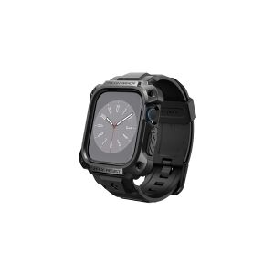 Spigen ACS05237, Boks, SmartWatch, Sort, Apple, Apple Watch Series 8 / 7 (45mm), Rustfrit stål, Termoplastisk polyurethan (TPU)