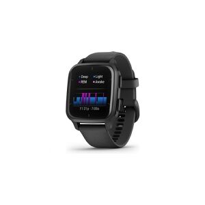 Garmin Venu Sq 2 Music Edition - 40 mm - sort - smart ur med bånd - silikone - skifer - håndledsstørrelse: 125-190 mm - display 1.41 - Bluetooth, Wi-Fi, ANT+ - 38 g