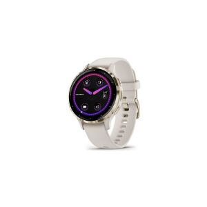 Garmin Venu 3S - 41 mm - elfenben - smart ur med bånd - silikone - håndledsstørrelse: 110-175 mm - display 1.2 - 8 GB - Bluetooth, Wi-Fi, ANT+ - 40 g