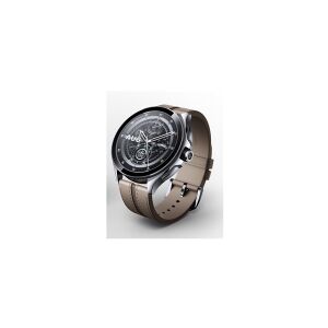 Xiaomi Watch 2 Pro - Sølv rustfrit stål - smart ur med rem - læder - brun - håndledsstørrelse: 135-205 mm - display 1.43 - 32 GB - NFC, Wi-Fi, Bluetooth - 4G - 54.5 g