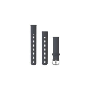 Garmin Quick Release Band - Urrem for smart watch - 125 - 218 mm - blå granit, sølvhardware - for Approach S40  Forerunner 245, 55, 645  Venu  vívoactive 3  vívomove 3, HR, Luxe, Style