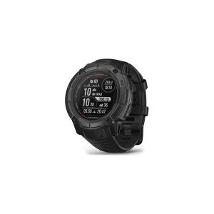 Garmin Instinct 2X Solar - Tactical Edition - 50 mm - fiberforstærket polymer - Ja smart ur med bånd - håndledsstørrelse: 145-228 mm - monokrom - 64 MB - Bluetooth, ANT+ - 67 g - sort