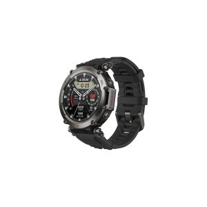 Huami Amazfit T-Rex Ultra - Ja smart ur med rem - silikone - håndledsstørrelse: 140-205 mm - display 1.39 - Wi-Fi, Bluetooth - 89 g - afgrundssort