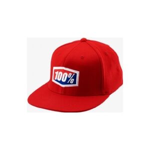 100% Czapka z daszkiem 100% OFFICIAL J-Fit flexfit hat red roz. L/XL (NEW)