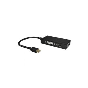 RaidSonic Technology ICY BOX IB-AC1032 - Video transformer - DisplayPort - DVI, HDMI, VGA - sort