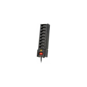 Lestar LXA 816 power strip, 8 sockets, 5m black (LXA816GA5 BLACK)