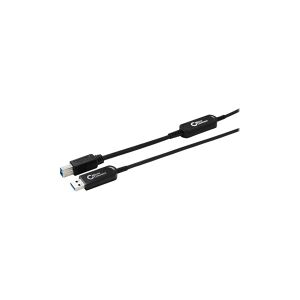 MicroConnect Premium - USB-kabel - USB Type A (han) til USB Type B (han) - USB 3.0 - 20 m - Active Optical Cable (AOC) - sort