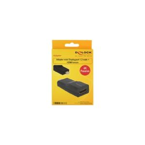 Delock - Videoadapter - Mini DisplayPort han til HDMI hun - afskærmet - sort - 4K support