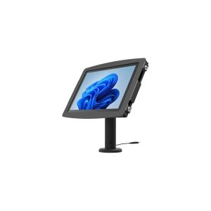 Compulocks Group Compulocks Surface Pro 3-7 Space Enclosure Tilting Stand 8 - Monteringssæt (indelukke, stativ) - kan vippes - for tablet - kiosk - låsbar - højglansaluminium - sort - skærmstørrelse: 11.8-12.3 - disk - for Microsoft Surface Pro 3, Pro 4, 