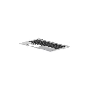 HP Privacy - Notebooks udskiftningstastatur - med pegepind, ClickPad - bagbelyst - dansk