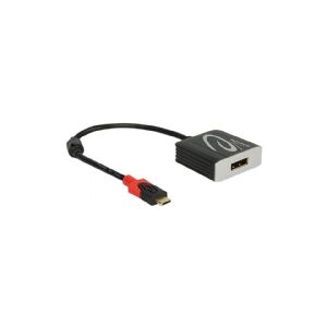 Delock - Ekstern videoadapter - VL100 - USB-C - DisplayPort - sort - detailsalg