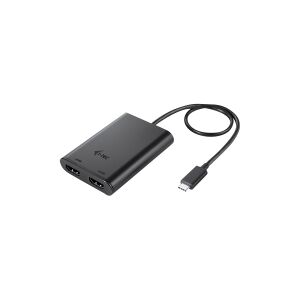 i-Tec - Ekstern videoadapter - USB-C 3.1 - 2 x HDMI - sort