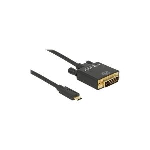 Delock - Ekstern videoadapter - Parade PS171 - USB-C - DVI - sort - detailsalg