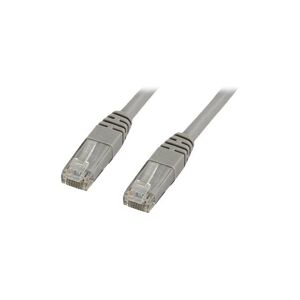 X-Shield - Patchkabel - RJ-45 (han) til RJ-45 (han) - 1 m - UTP - CAT 6 - halogenfri, formet - grå