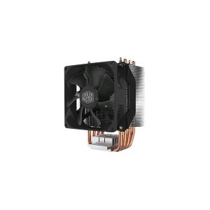 Cooler Master Hyper H412R - Processor-køler - (for: LGA775, LGA1156, AM2, AM2+, LGA1366, AM3, LGA1155, AM3+, LGA2011, FM1, FM2, LGA1150, FM2+, LGA2011-3, LGA1151, AM4, LGA2066) - aluminum med kobberbasis - 92 mm - sort