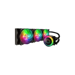 Cooler Master MasterLiquid ML360R RGB - Processors flydende kølesystem - (for: LGA775, LGA1156, AM2, AM2+, LGA1366, AM3, LGA1155, AM3+, LGA2011, FM1, FM2, LGA1150, FM2+, LGA2011-3, LGA1151, AM4, LGA2066, LGA1200) - aluminium - 120 mm