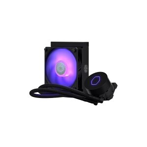 Cooler Master MasterLiquid ML120L V2 RGB - Processors flydende kølesystem - (for: LGA1156, AM2, AM2+, LGA1366, AM3, LGA1155, AM3+, LGA2011, FM1, FM2, LGA1150, FM2+, LGA2011-3, LGA1151, AM4, LGA2066, LGA1200) - aluminium - 120 mm - sort