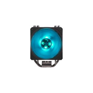 Cooler Master Hyper 212 RGB - Black Edition - processor-køler - (for: LGA1156, AM2, AM2+, LGA1366, AM3, LGA1155, AM3+, LGA2011, FM1, FM2, LGA1150, FM2+, LGA2011-3, LGA1151, AM4, LGA2066, LGA1200, LGA1700) - aluminium - 120 mm - metalsort gun