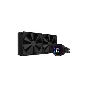 NZXT Kraken Elite 280 - Processors flydende kølesystem - med LCD-display - (for: AM4, LGA1200, LGA1700, AM5, LGA115x Socket) - kobber - 140 mm - mat sort