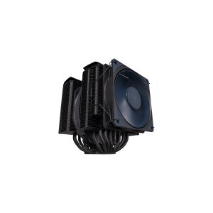 Cooler Master MasterAir MA824 STEALTH - Processor-køler - (for: LGA1156, LGA1155, LGA1150, LGA1151, AM4, LGA1200, LGA1700, AM5) - aluminum med kobberbasis - 135 mm/120 mm - sort