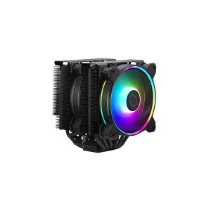 Cooler Master Hyper 622 Halo - Processor-køler - (for: LGA1156, LGA1155, LGA1150, LGA1151, AM4, LGA1200, LGA1700, AM5) - aluminium - 120 mm - sort