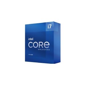 Intel® Core™ i7 11700K (Rocket Lake) - 8-core - 3.6 GHz (5,0 GHz turbo) - LGA1200 socket - Intel® Graphics UHD 750 - Box (Uden køler)
