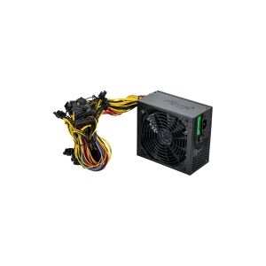 Akyga AK-U4-1250 - Ultimate Series - strømforsyning (intern) - ATX12V 2.31 - 80 PLUS Gold - AC 230 V - 1250 Watt - aktiv PFC - sort