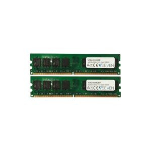 V7 - DDR2 - sæt - 4 GB: 2 x 2 GB - DIMM 240-pin - 800 MHz / PC2-6400 - CL6 - ikke bufferet - ikke-ECC