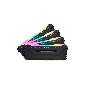 Corsair Microsystems CORSAIR Vengeance RGB PRO - DDR4 - sæt - 32 GB: 4 x 8 GB - DIMM 288-PIN - 3200 MHz / PC4-25600 - CL14 - 1.35 V - ikke bufferet - ikke-ECC - sort