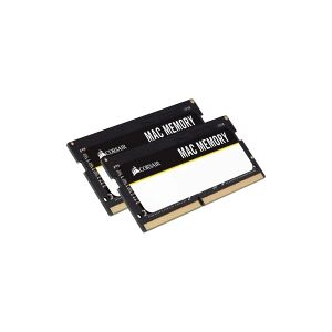 Corsair Microsystems CORSAIR Mac Memory - DDR4 - sæt - 16 GB: 2 x 8 GB - SO DIMM 260-PIN - 2666 MHz / PC4-21300 - CL18 - 1.2 V - ikke bufferet - ikke-ECC