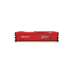 Kingston Technology Kingston FURY Beast - DDR3 - modul - 8 GB - DIMM 240-pin - 1866 MHz / PC3-14900 - CL10 - 1.5 V - ikke bufferet - ikke-ECC - rød