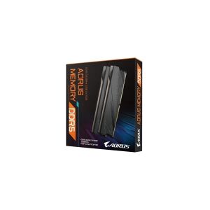 Gigabyte Technology AORUS - DDR5 - sæt - 32 GB: 2 x 16 GB - DIMM 288-PIN - 5200 MHz / PC5-41600 - CL40 - 1.35 V - ikke bufferet - on-die ECC - AORUS-grå