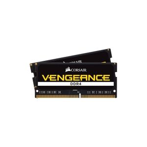 Corsair Microsystems CORSAIR   Vengeance - DDR4 - sæt - 16 GB: 2 x 8 GB - SO DIMM 260-PIN - 2400 MHz / PC4-19200 - CL16 - 1.2 V - ikke bufferet - ikke-ECC